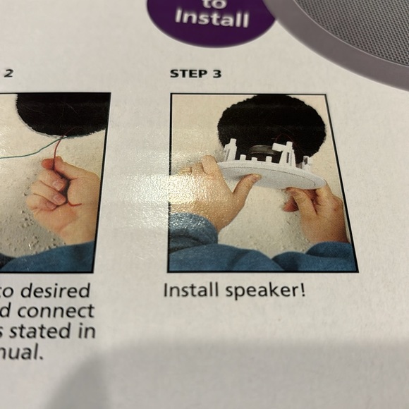 Radio Shack 2-Way Ceiling Speaker 5"1/4 Woofer, 40 Watts - Part 40-4091 - Picture 7 of 8